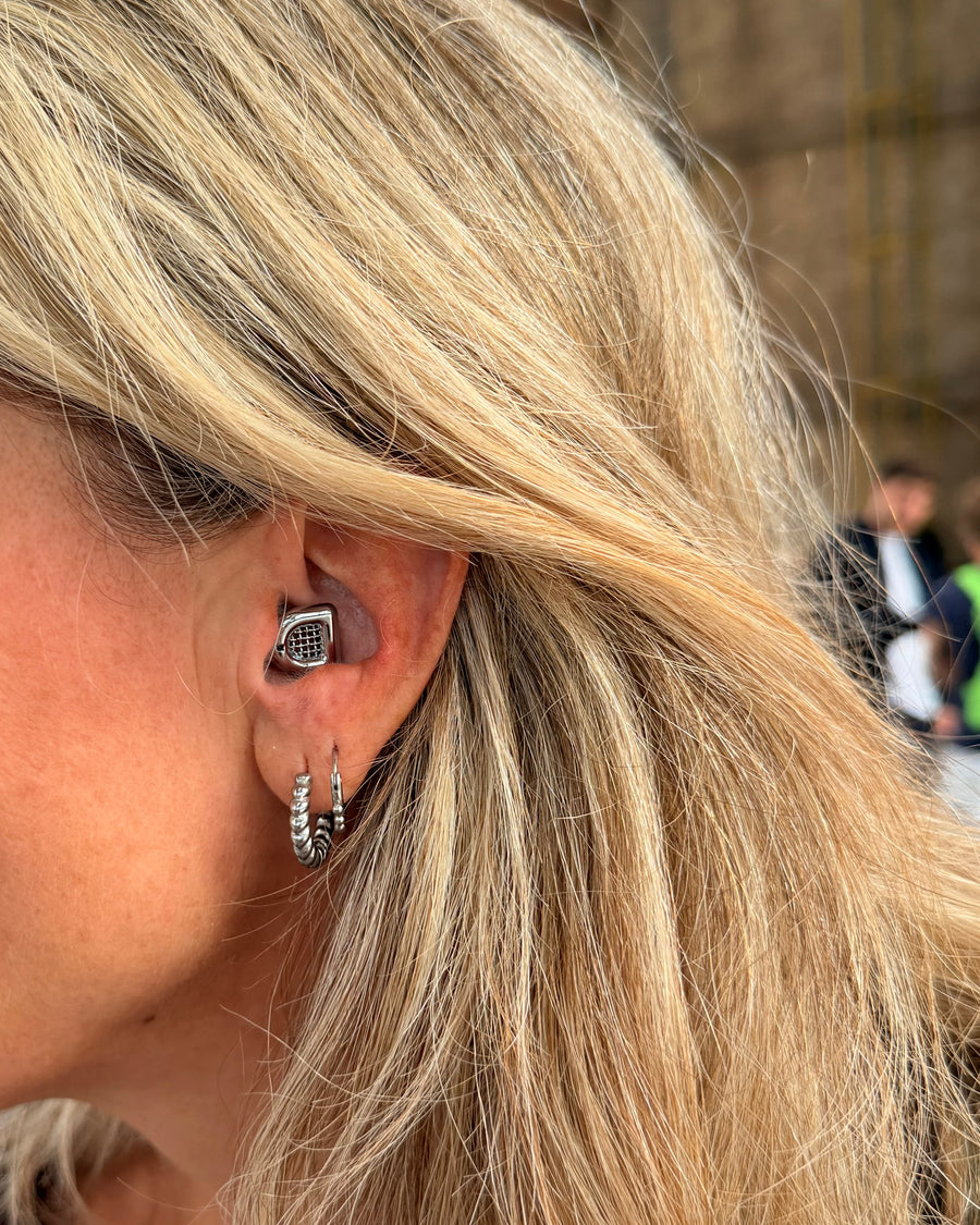 MUSED earplugs worn by a customer